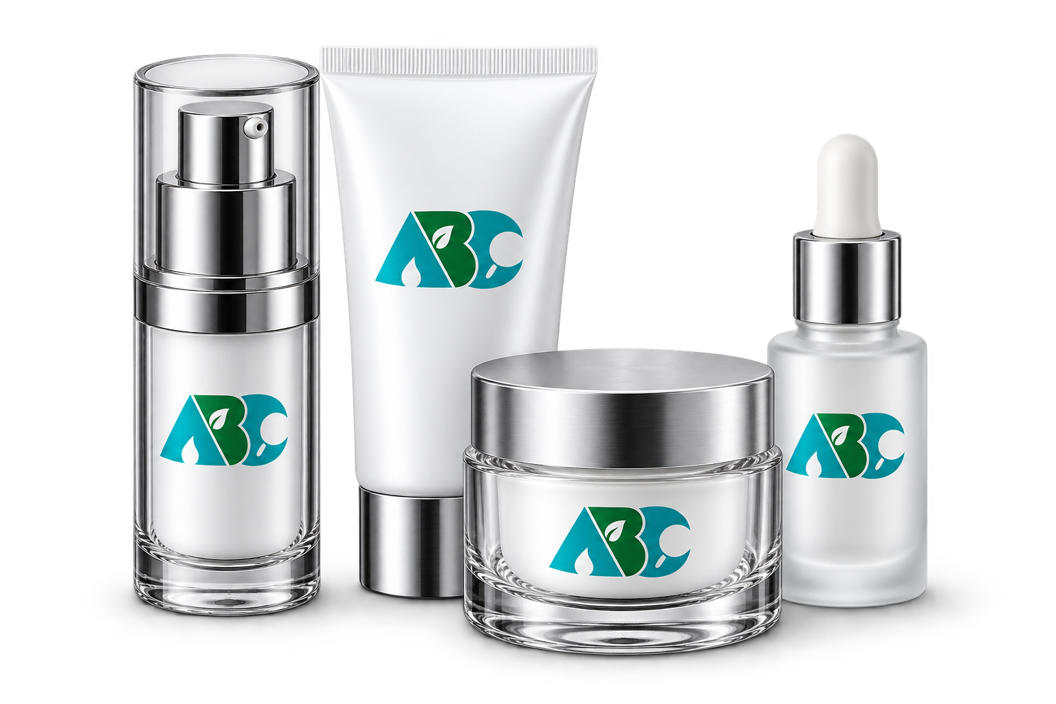 ABC branded cosmetic packaging