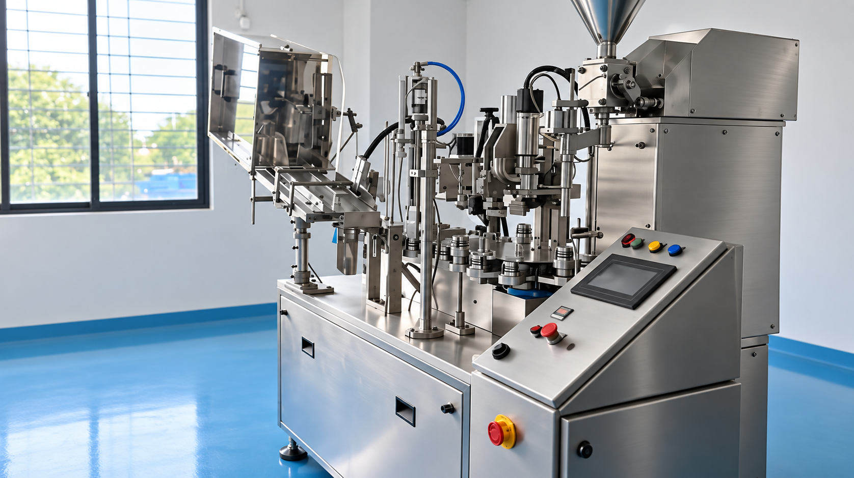 Tube filling line